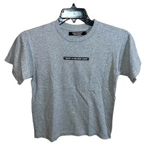 Greyhound Original Shirt Women’s Size S Gray Black T-Shirt Casual Short Sleeve